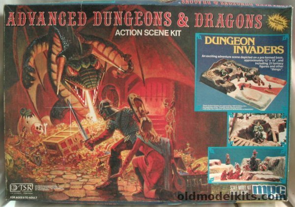 MPC Dungeon Invaders - Advanced Dungeons & Dragons Action Scene Diorama, 12102 plastic model kit